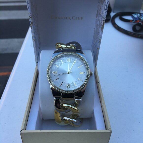 Charter Club 2-tone big frame women watch - NWT main image 7